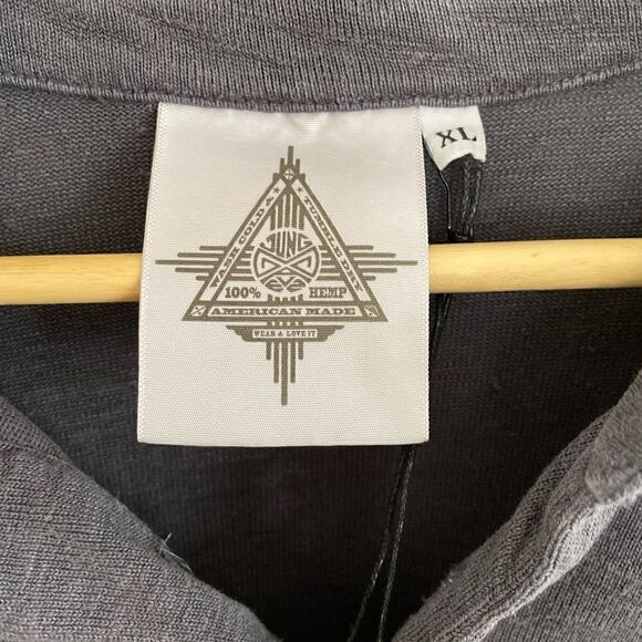 🆕NWT Jungmaven Hemp Polo XL Diesel Grey - Picture 4 of 6